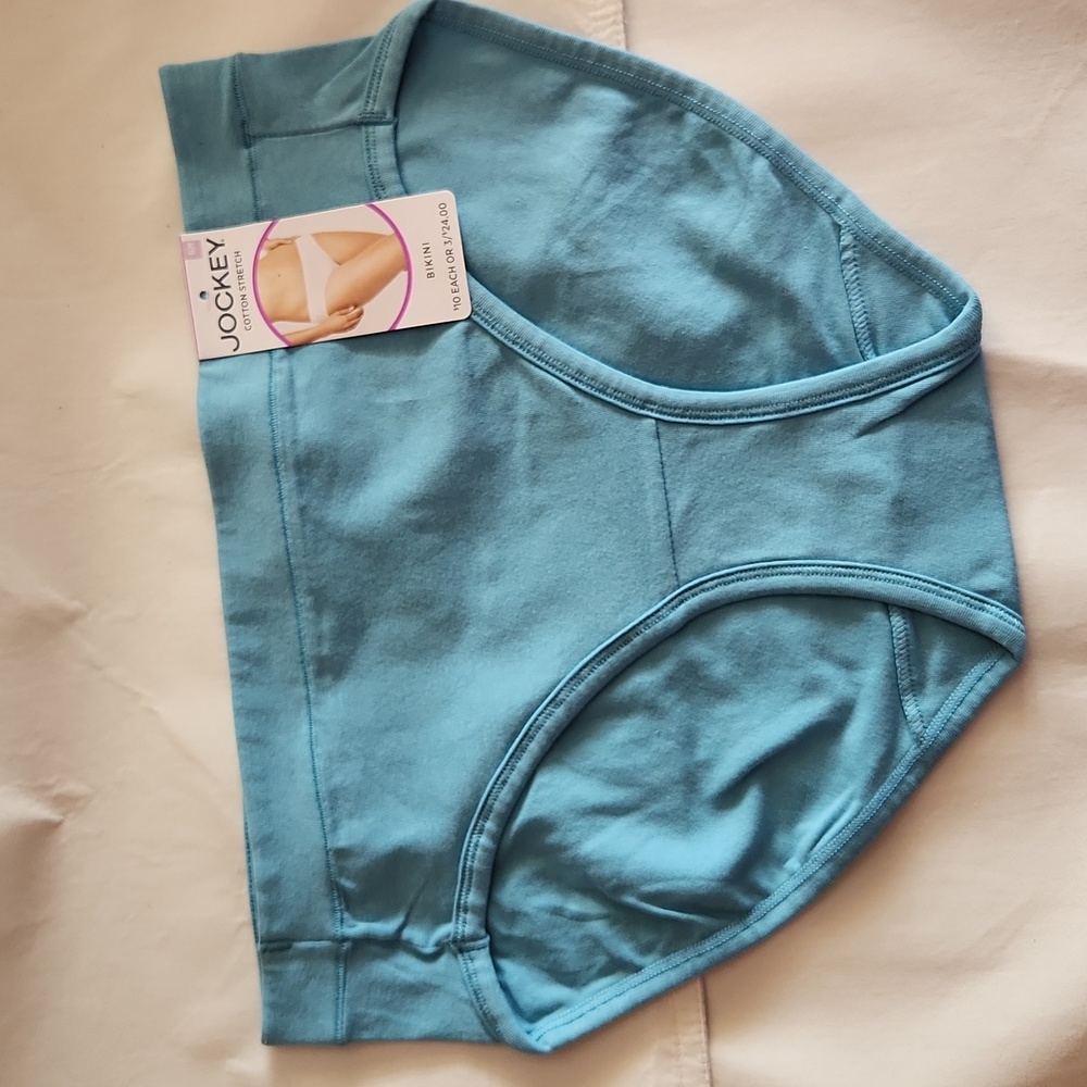 *CLEARANCE* Jockey Cotton Stretch Bikini Panties Set of 2 Size 6/M - Picture 2 of 5
